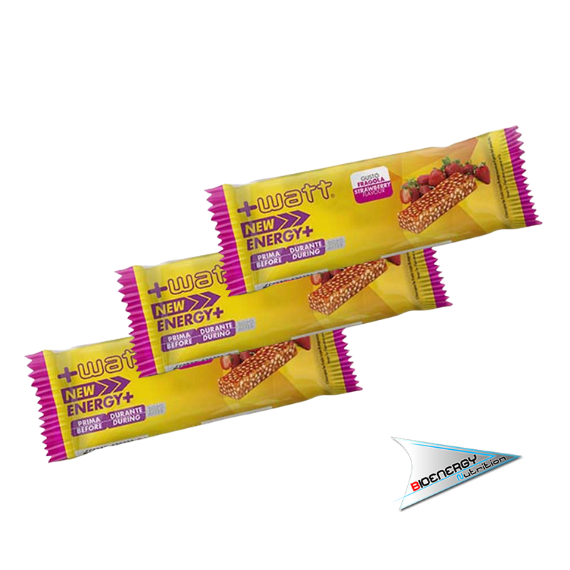 +Watt-NEW ENERGY+ (Confezione 24 barrette da 35 gr)   Fragola  